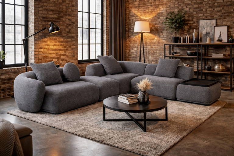 Диван Fabro 855066 в интерьере гостиной